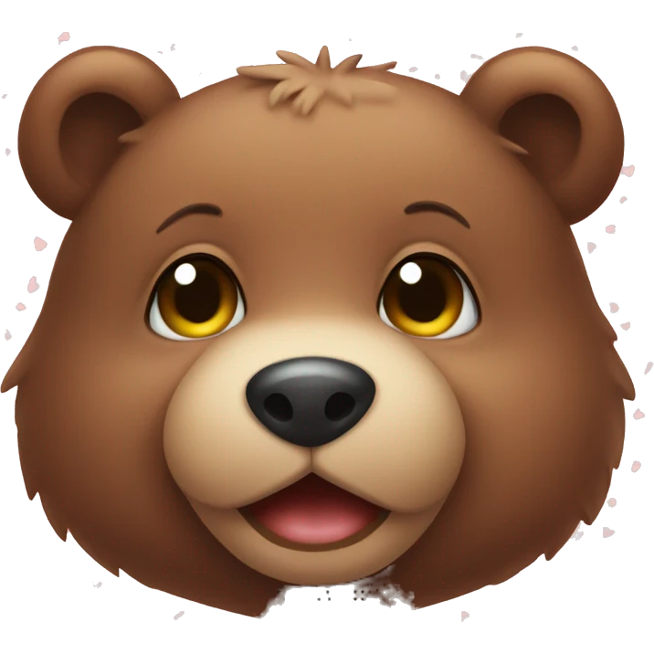 love cute baby bear emoji