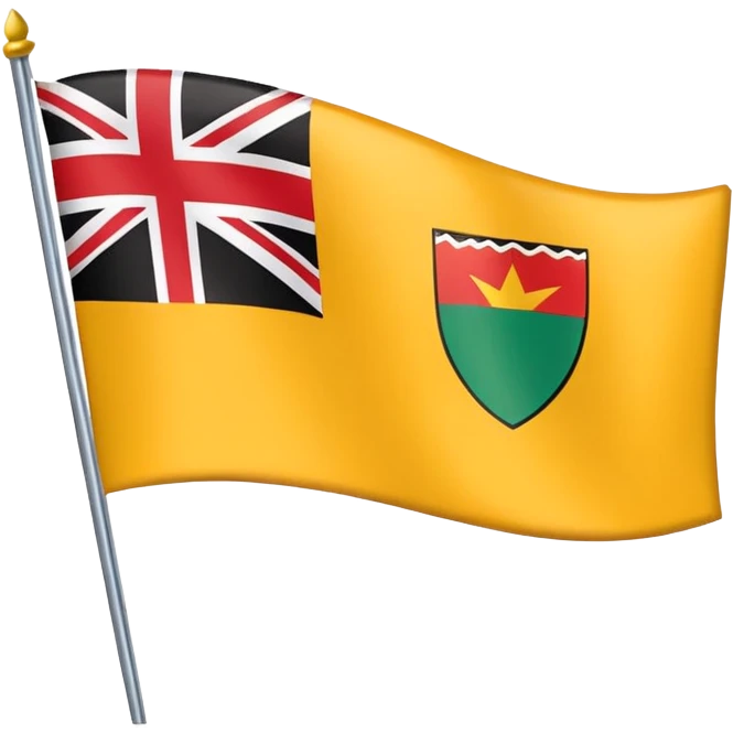 Make a emoji flag of Niue and remove the uk and replace uk with a Zambia flag (btw Zambia needs to be in a corner of an edge of that flag.) emoji