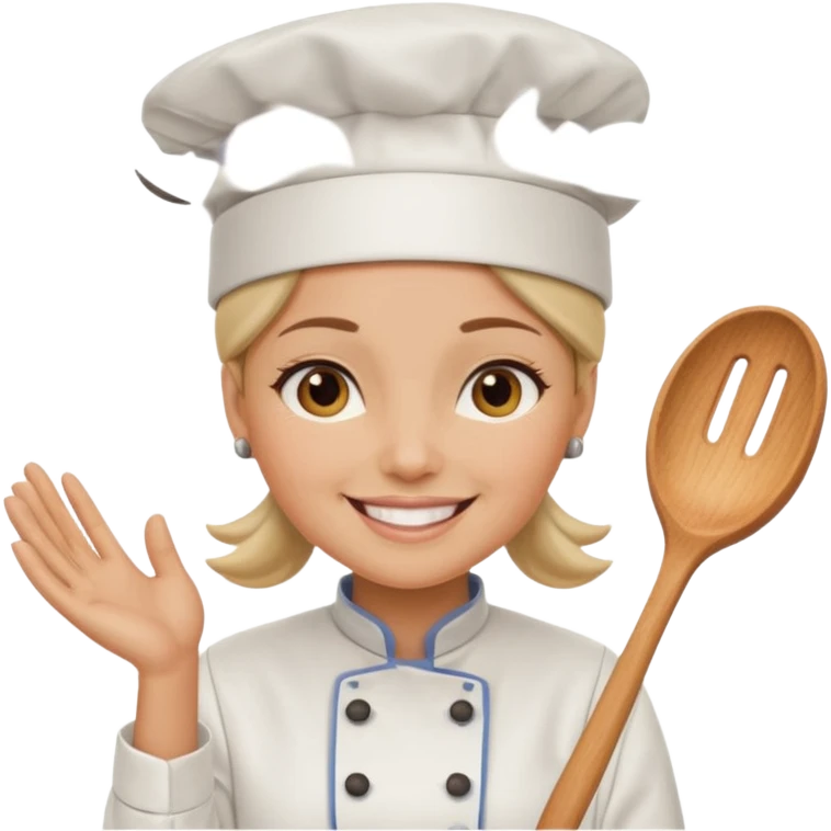 woman wearing chef hat emoji