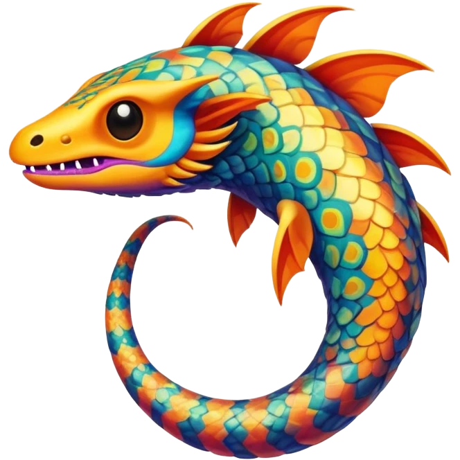 colorful vibrant Fakémon-creature with random markings emoji
