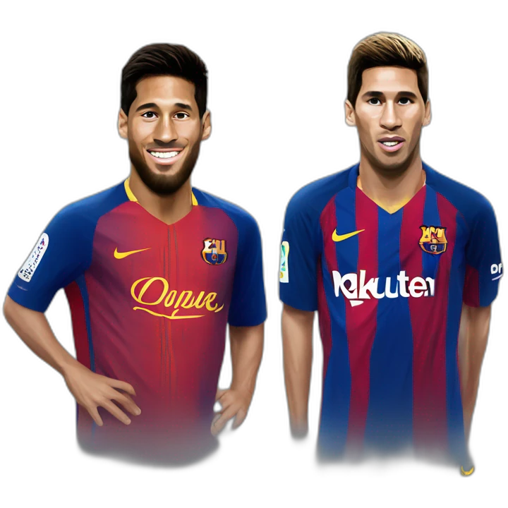 Messi neymar and suarez emoji