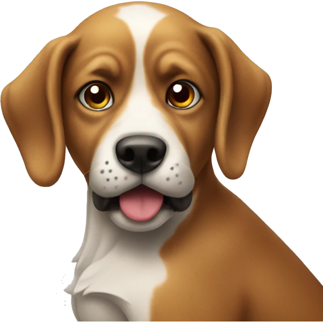Dog playing 8ball emoji
