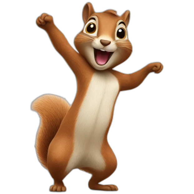 Squirrel dancing emoji