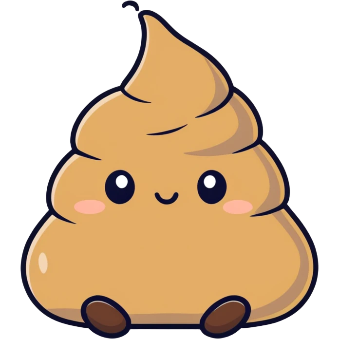 Poop on head emoji