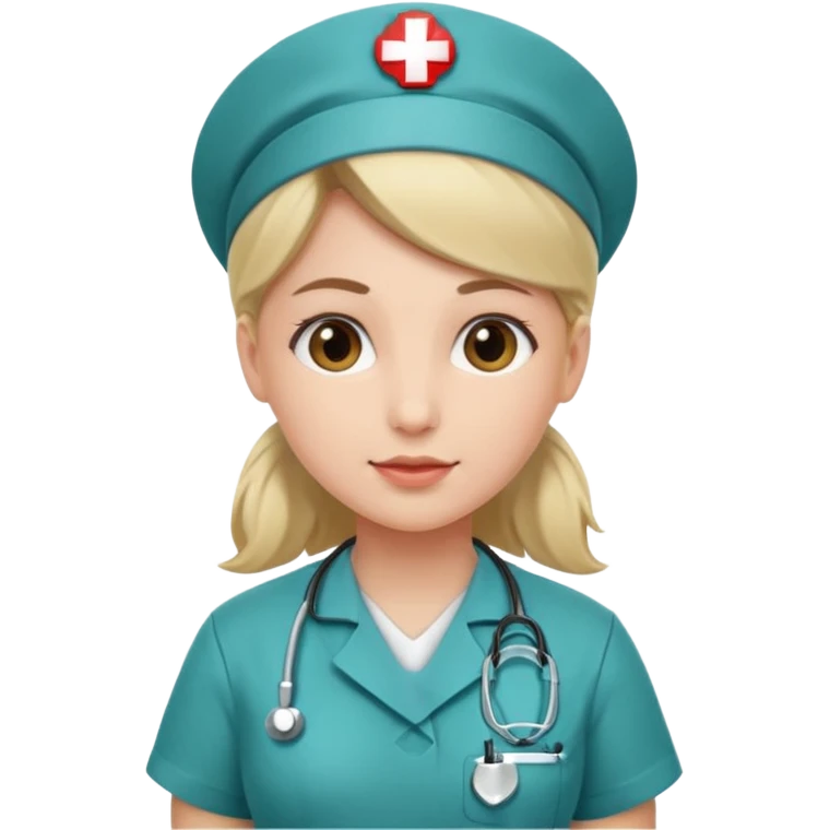 young woman nurse emoji