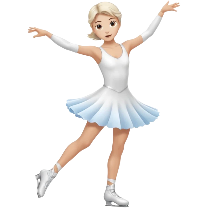 Ice skater twirling emoji