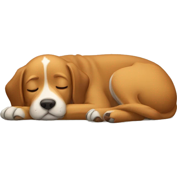 Dog sleeping emoji