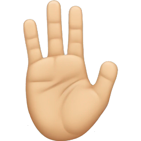 Fingers in the L shape emoji