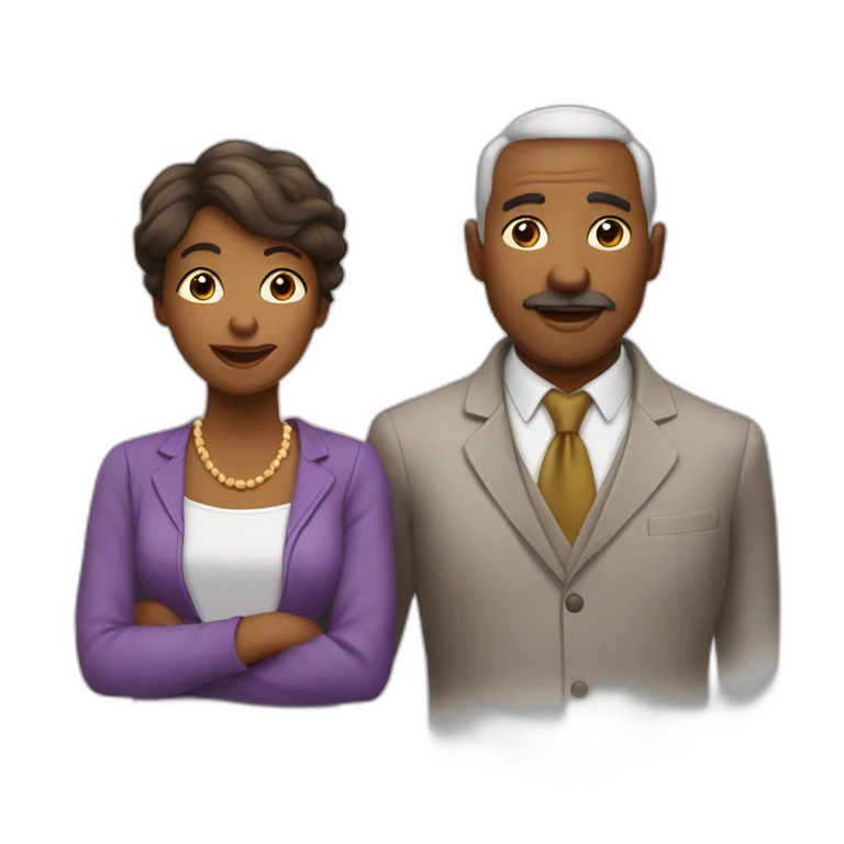 papa et maman inquiet emoji