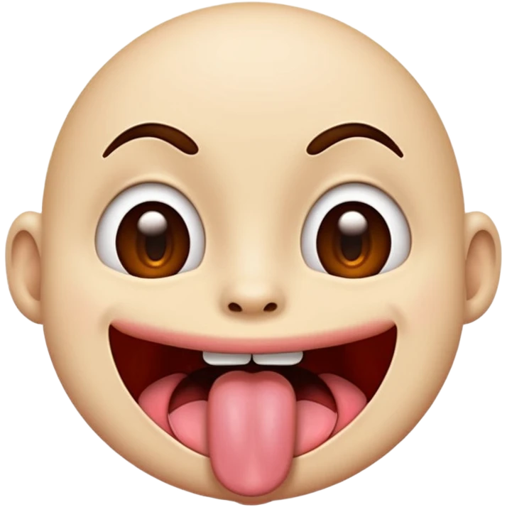 Use 😜 and put✌️on the tongue emoji