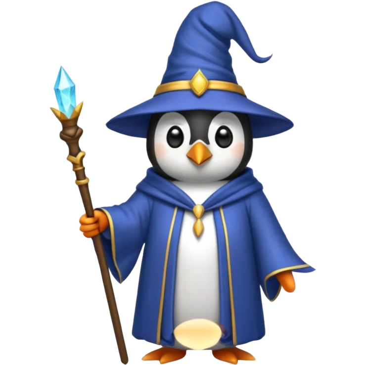 Penguin Wizard emoji