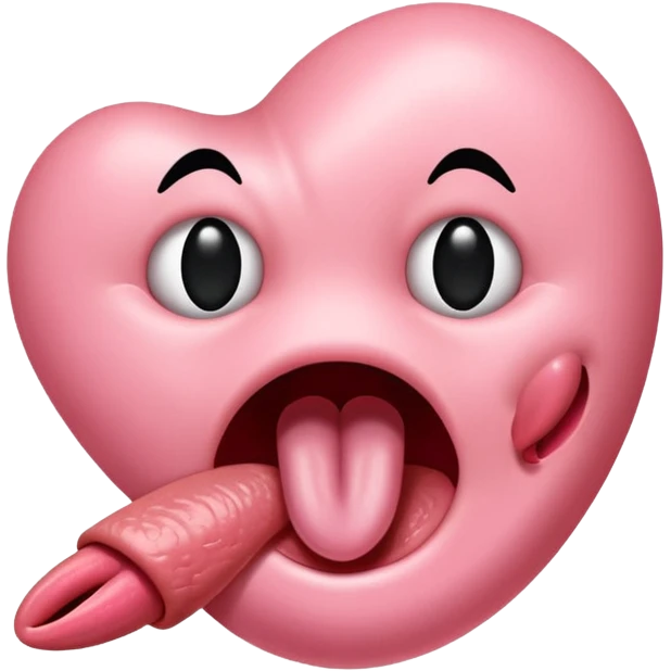 Une langue tendue avec inscrit 99 dessus emoji