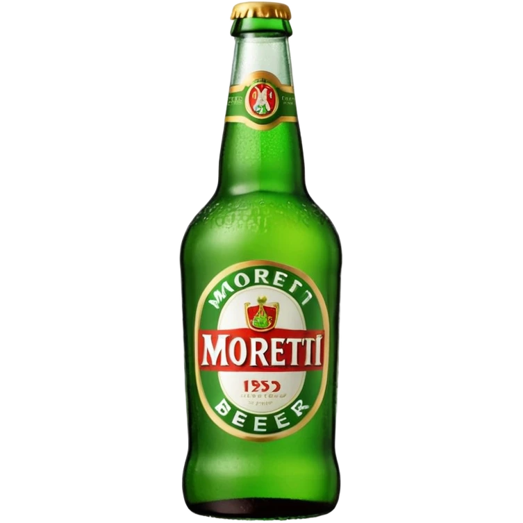 Bottiglia birra Moretti in vetro emoji