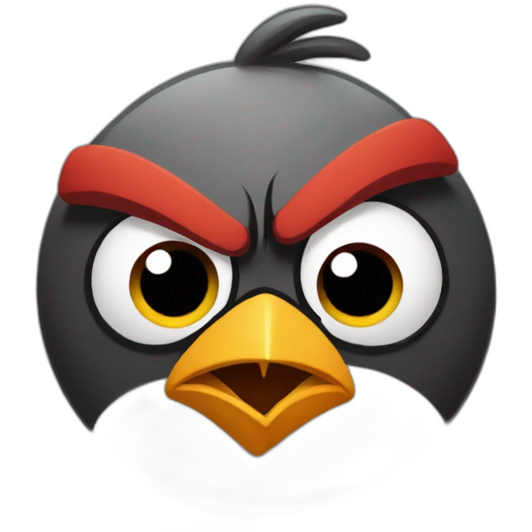 Angry bird emoji