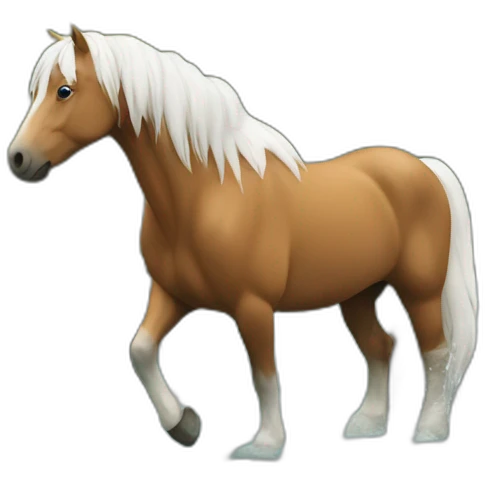 Cheval dans rivière emoji