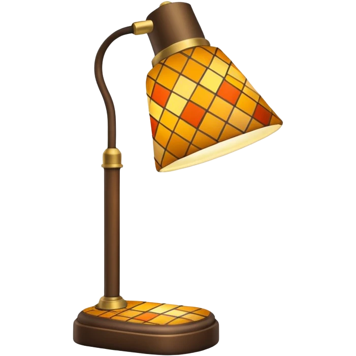 patterned desk lamp emoji