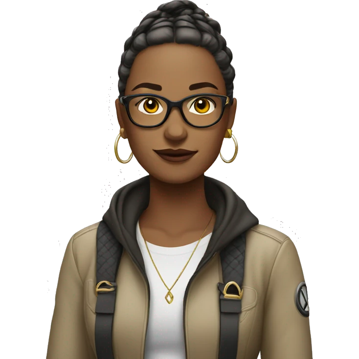 European swag Woman outside Mercedes  emoji