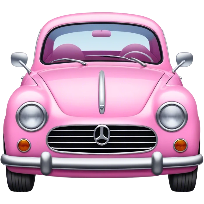 Pink car number 13 emoji