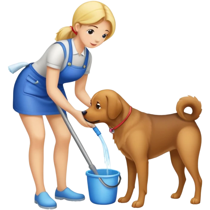 Соня моет попу собаке emoji