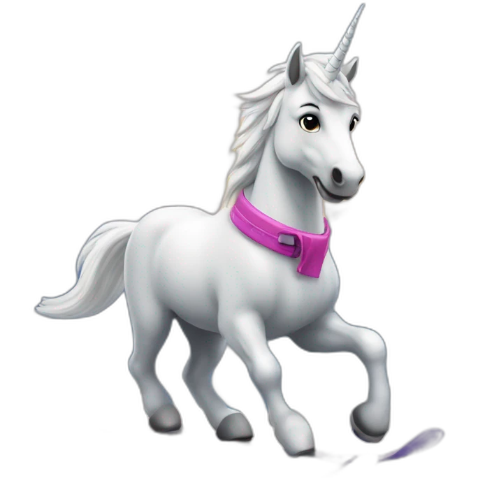 Licorne en ski emoji