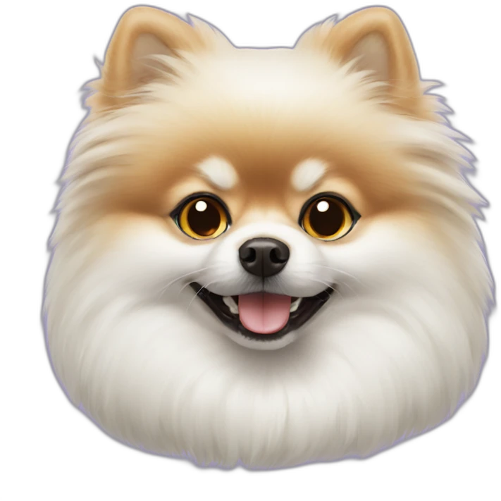 white-pomeranian halloween emoji