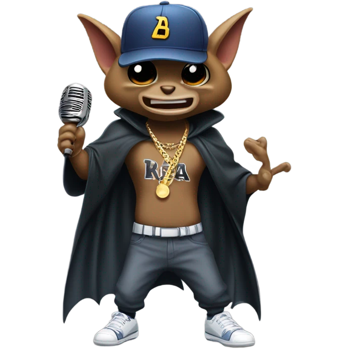 Bat rapper emoji