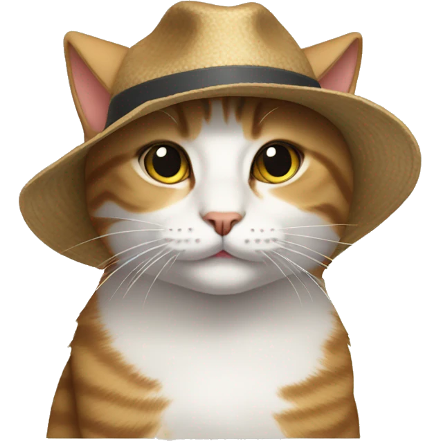 cat wearing hat emoji