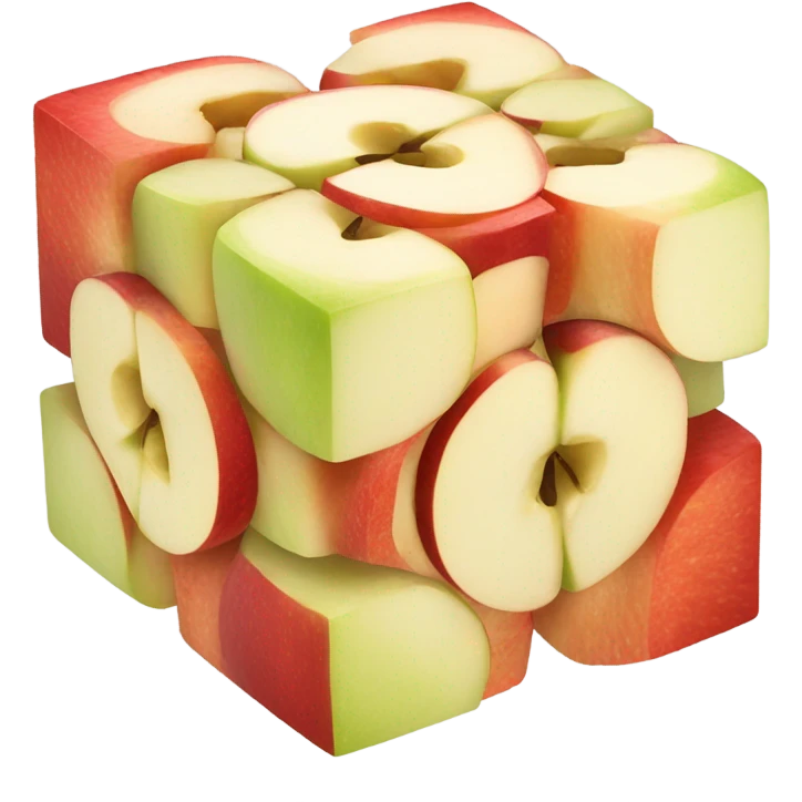 Apple cube emoji