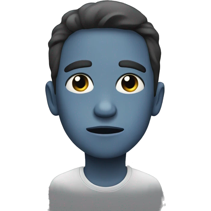 Chat triste emoji