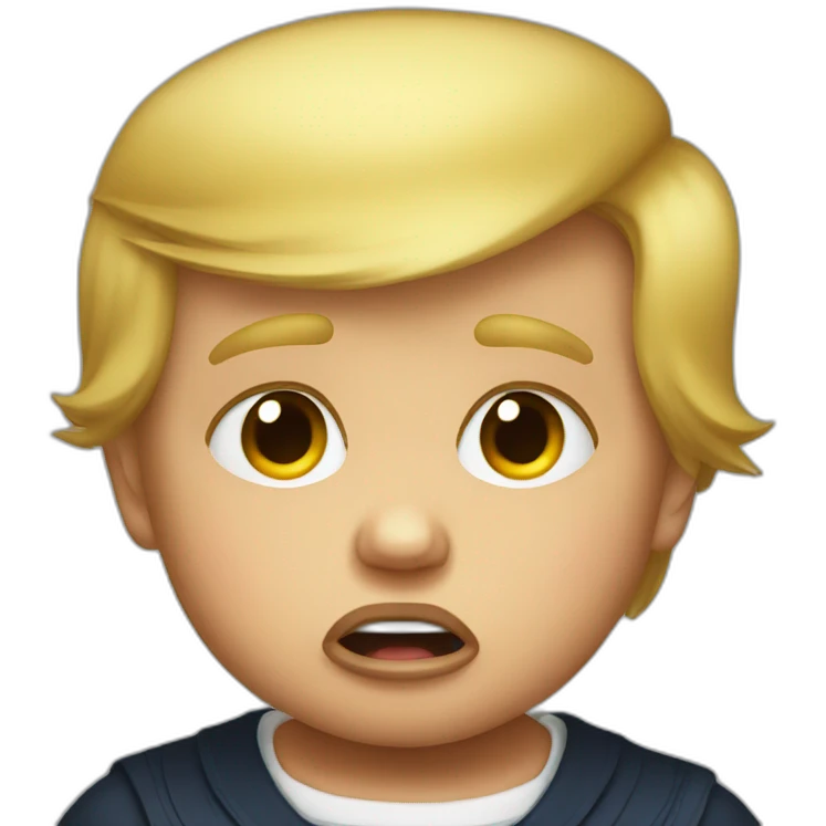 Baby Donald trump crying emoji