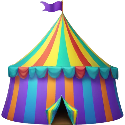 rainbow big top emoji