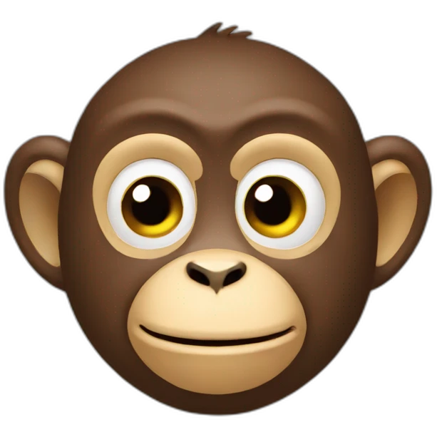 thinking monkey emoji