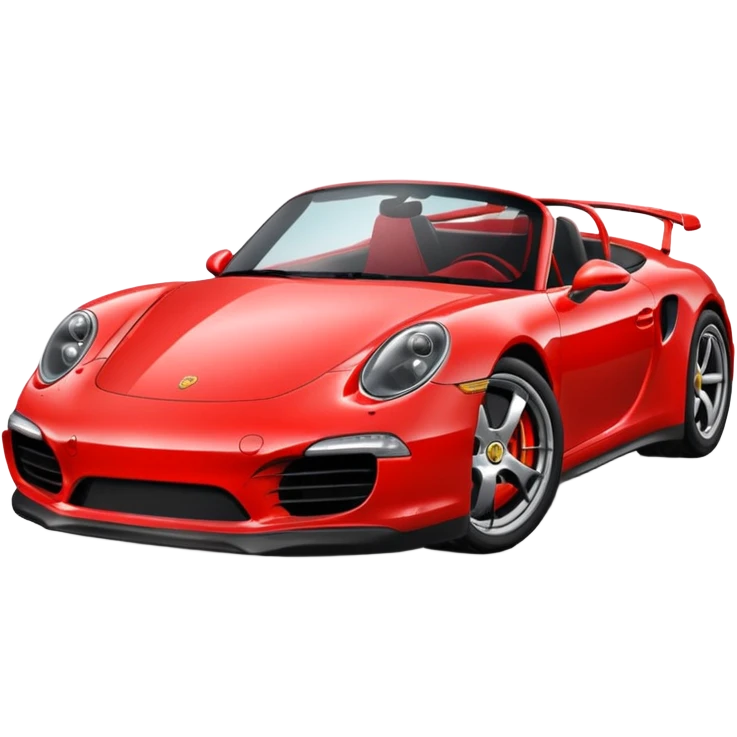 Porche rouge émoji emoji