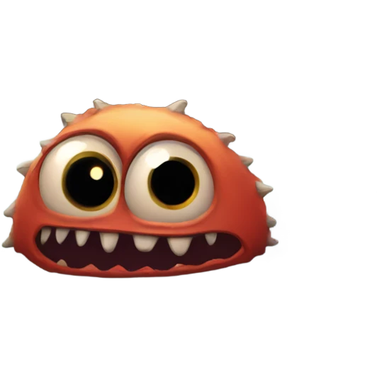 Monster under the bed emoji