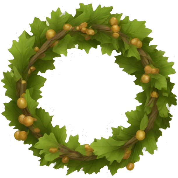 wreath of oak emoji