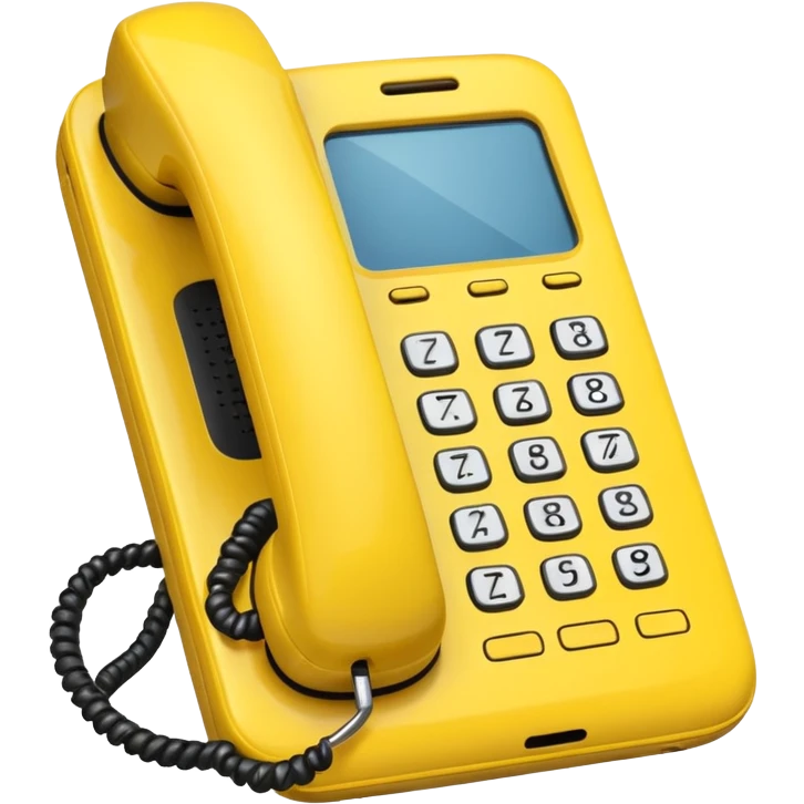 Yellow phone,Lost & Found Object. emoji