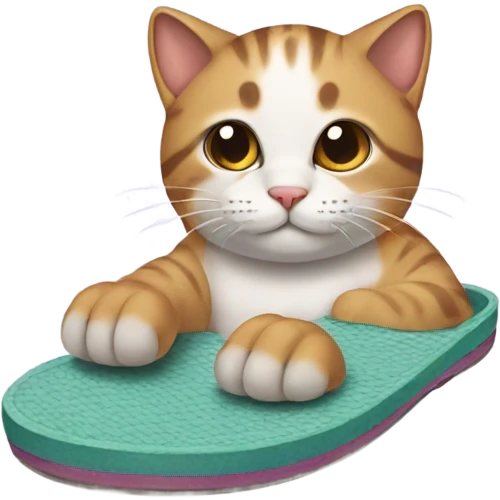 Cat inside a sandal emoji