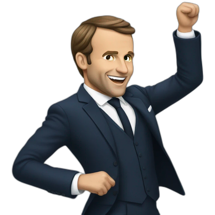 Macron qui danse emoji