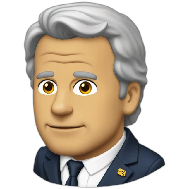 emanuel macron in simpson emoji