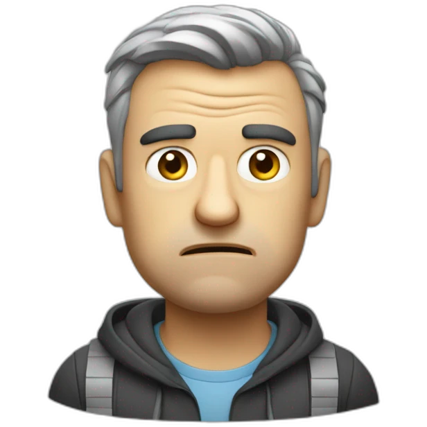 grumpy programmer not happy about electric cars emoji
