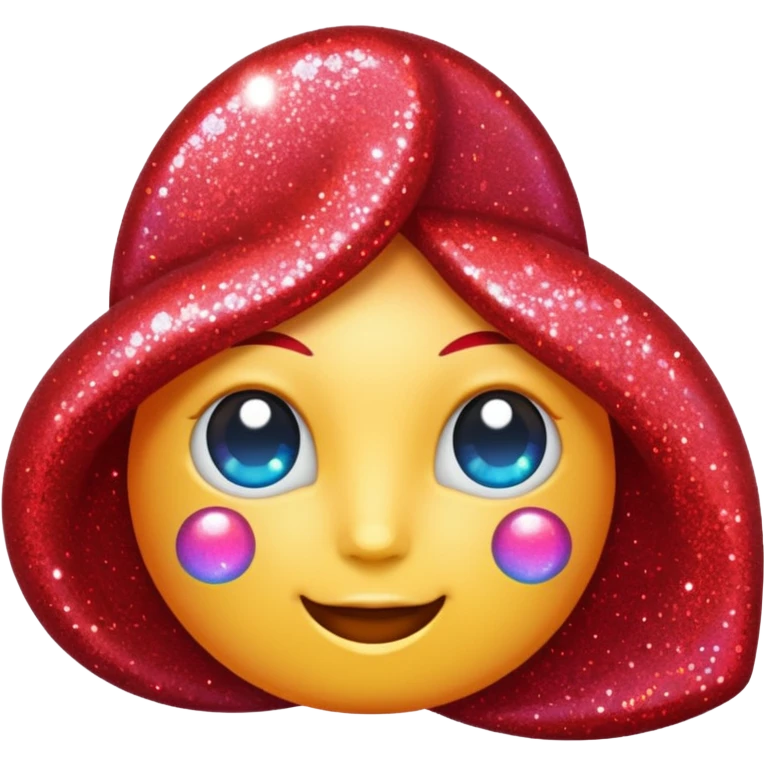 red glitter mark check emoji