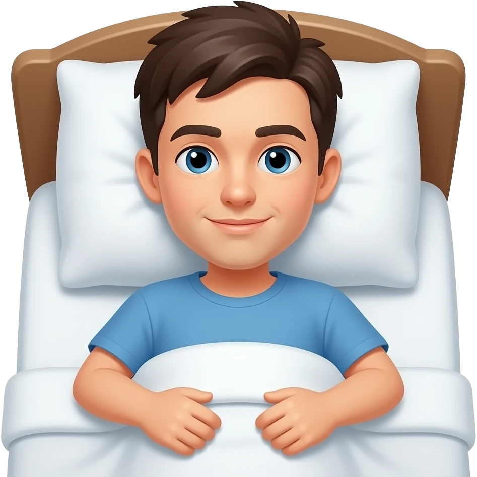 침대에 누워 있는 emoji