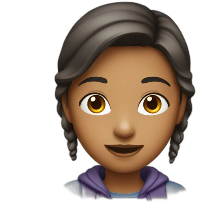Fille chatin emoji