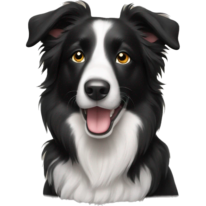 Border collie black emoji