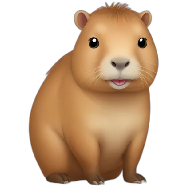 Capybara cute emoji