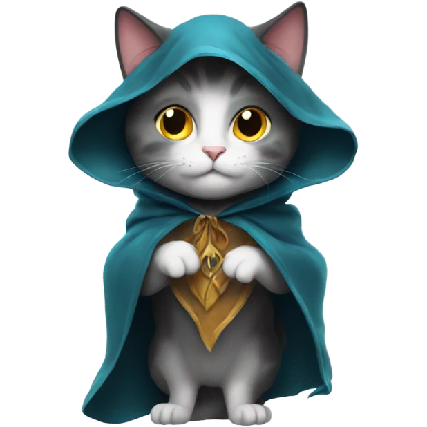 Cat with a magic cloak  emoji