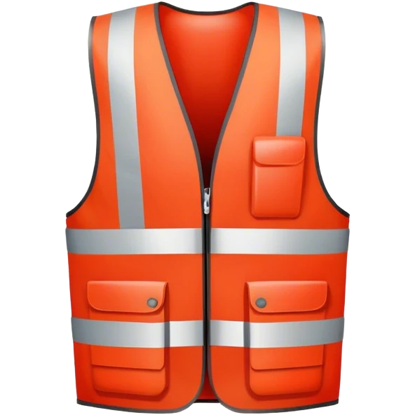 red safety vest emoji