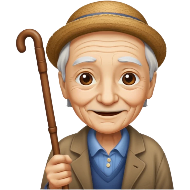 old earth with cane emoji