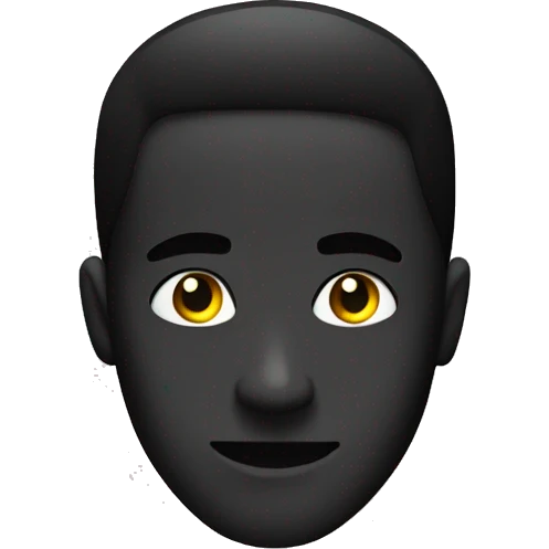 A black record emoji