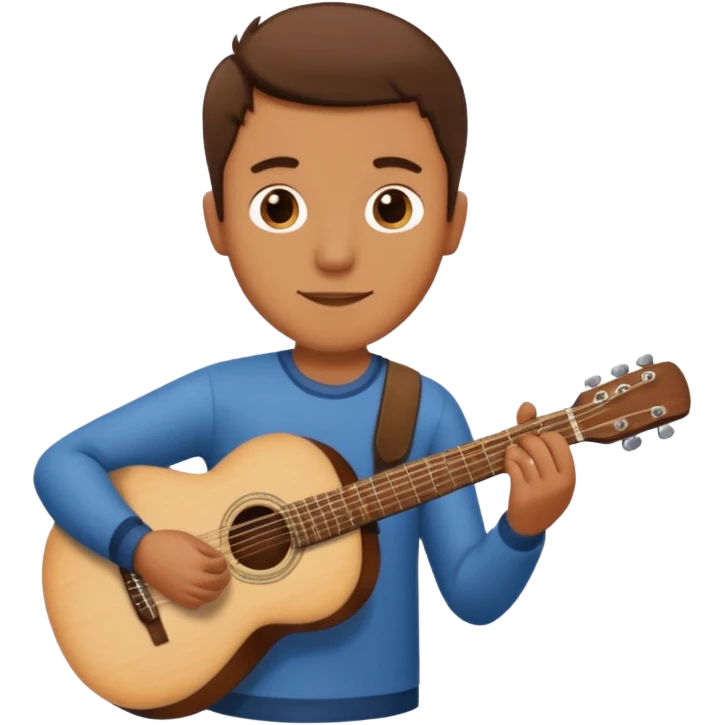 man holding guitar emoji